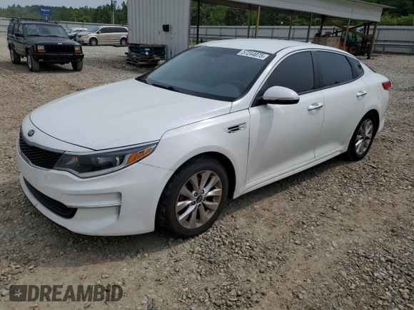 2016 Kia Optima LX with VIN 5XXGT4L3XGG020431, listed as a Copart auction lot 57244075 with 149,939 mi miles and Salvage title. Bid and sale history available at DreamBid. Image 1.