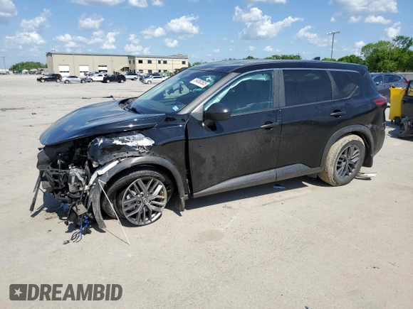 2023 Nissan Rogue S with VIN 5N1BT3AA4PC804573, listed as a Copart auction lot 54083505 with 34,119 mi miles and Salvage title. Bid and sale history available at DreamBid. Image 1.
