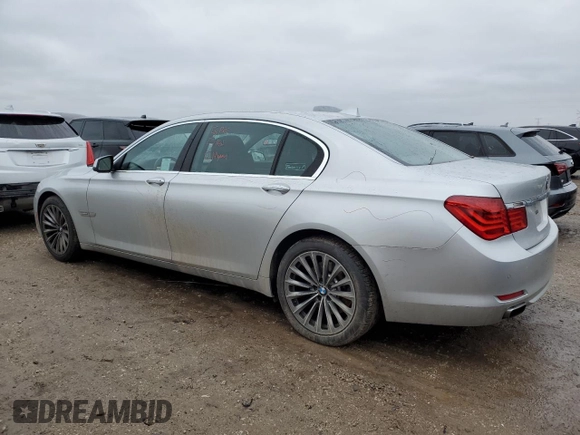 2012 BMW 7 Series 740Li with VIN WBAKB4C5XCC575479, listed as a Copart auction lot 86714504 with 58,585 mi miles and Salvage Title. Bid and sale history available at carsss.com. Image 2.