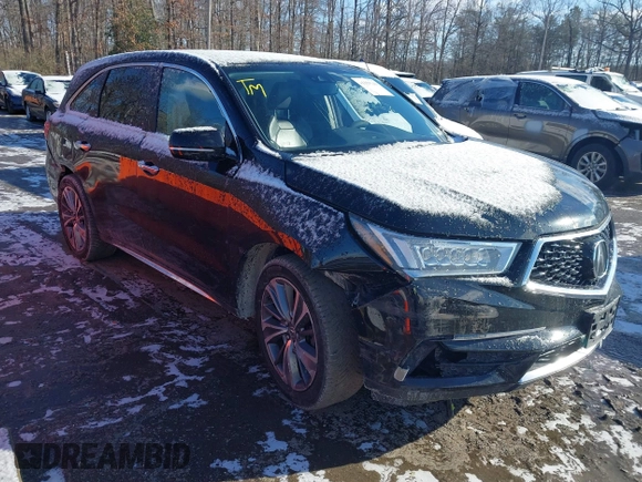 2017 Acura MDX w/Technology Pkg with VIN 5FRYD4H57HB006808, listed as a IAAI auction lot 41350211 with 164,719 mi miles. Bid and sale history available at carsss.com. Image 1.