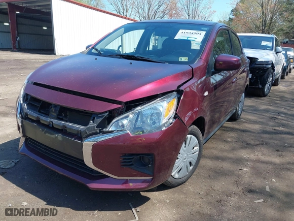 2024 Mitsubishi Mirage ES with VIN ML32AUHJ6RH013086, listed as a IAAI auction lot 41934504 with 10403 miles. Bid and sale history available at carsss.com. Image 18.