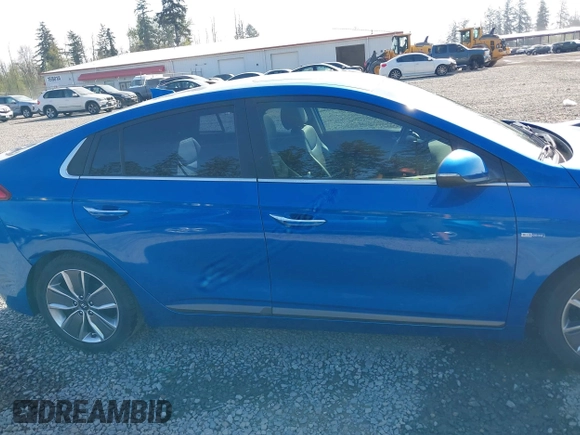 2017 Hyundai Ioniq Limited with VIN KMHC85LC9HU049108, listed as a IAAI auction lot 42120890 with 62,155 mi miles and . Bid and sale history available at DreamBid. Image 13.