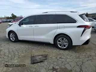 2023 Toyota Sienna Platinum with VIN 5TDESKFC5PS087348, listed as a Copart auction lot 45996745 with 30,307 mi miles and Salvage Title. Bid and sale history available at DreamBid. Image 2.