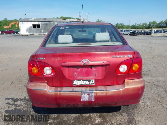 2004 Toyota Corolla CE with VIN 2T1BR32E44C296063, listed as a IAAI auction lot 42144391 with 299,999 mi miles and . Bid and sale history available at DreamBid. Image 16.