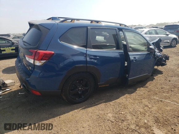 2022 Subaru Forester Wilderness with VIN JF2SKAMC3NH470112, listed as a Copart auction lot 60283445 with 25,374 mi miles and Salvage title. Bid and sale history available at DreamBid. Image 3.