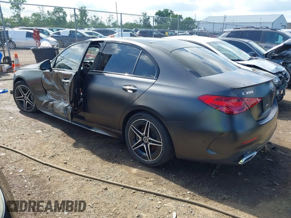 2024 Mercedes-Benz C 300 with VIN W1KAF4HB2RR178054, listed as a IAAI auction lot 42434925 with 16,016 mi miles and . Bid and sale history available at DreamBid. Image 3.