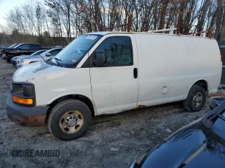 2010 Chevrolet Express Cargo Van with VIN 1GCZGFBA9A1128647, listed as a Copart auction lot 79081104 with 267,604 mi miles and Clean Title. Bid and sale history available at carsss.com. Image 1.