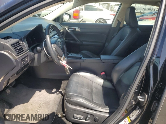2014 Lexus CT 200h with VIN JTHKD5BH3E2190268, listed as a Copart auction lot 61480845 with 84,631 mi miles and Salvage title. Bid and sale history available at DreamBid. Image 7.