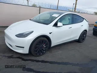 2023 Tesla Model Y Performance with VIN 7SAYGDEFXPF589477, listed as a IAAI auction lot 41936981 with 28,993 mi miles and . Bid and sale history available at DreamBid. Image 22.