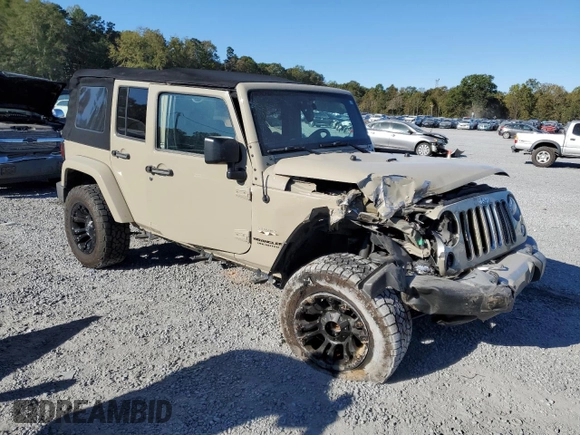 2017 Jeep Wrangler Unlimited Sahara with VIN 1C4BJWEG3HL755409, listed as a Copart auction lot 76268524 with 0 mi miles and Salvage Title. Bid and sale history available at carsss.com. Image 4.