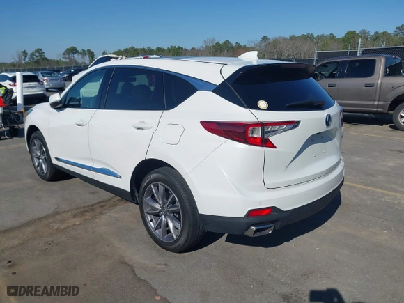 2023 Acura RDX w/Technology Package with VIN 5J8TC1H59PL000180, listed as a IAAI auction lot 41768187 with 23,980 mi miles. Bid and sale history available at carsss.com. Image 3.