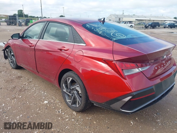 2025 Hyundai Elantra SEL Convenience with VIN KMHLS4DG0SU880288, listed as a IAAI auction lot 42192034 with 13,502 mi miles and . Bid and sale history available at DreamBid. Image 3.