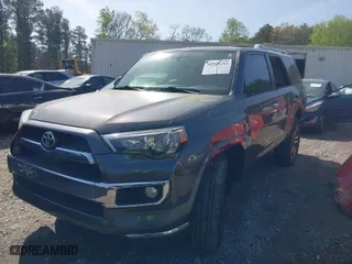 2017 Toyota 4Runner SR5 with VIN JTEZU5JR2H5154502, listed as a IAAI auction lot 41919153 with 127,269 mi miles. Bid and sale history available at carsss.com. Image 2.