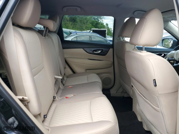 2017 Nissan Rogue SV with VIN KNMAT2MT2HP593097, listed as a Copart auction lot 50613255 with 76820 miles and Salvage Title. Bid and sale history available at carsss.com. Image 11.