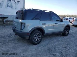 2021 Ford Bronco Sport Badlands with VIN 3FMCR9D93MRA58931, listed as a Copart auction lot 45733985 with 47,851 mi miles and Non Repairable. Bid and sale history available at carsss.com. Image 3.