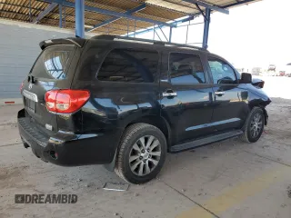 2012 Toyota Sequoia Limited with VIN 5TDJY5G1XCS066467, listed as a Copart auction lot 71124024 with 153,349 mi miles and Salvage Title. Bid and sale history available at carsss.com. Image 3.
