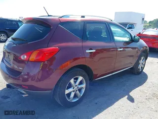 2010 Nissan Murano SL with VIN JN8AZ1MW8AW127533, listed as a IAAI auction lot 41876611 with 123,539 mi miles. Bid and sale history available at carsss.com. Image 4.