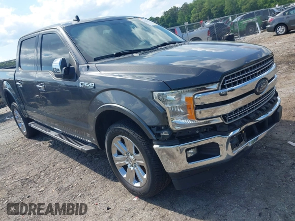 2019 Ford F-150 XL with VIN 1FTEW1C47KKF08272, listed as a IAAI auction lot 42243288 with 225,490 mi miles and . Bid and sale history available at DreamBid. Image 1.