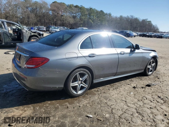2017 Mercedes-Benz E 300 Luxury with VIN WDDZF4KBXHA202058, listed as a Copart auction lot 88062475 with 166,143 mi miles and Salvage Title. Bid and sale history available at DreamBid. Image 3.