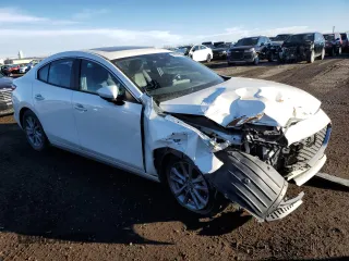 2021 Mazda 3 Preferred with VIN JM1BPBCL2M1302606, listed as a Copart auction lot 46586625 with 95,657 mi miles and Non Repairable. Bid and sale history available at DreamBid. Image 4.
