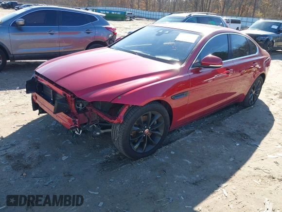 2018 Jaguar XF 25t Premium with VIN SAJBJ4FX1JCY55244, listed as a IAAI auction lot 41123344 with 57,373 mi miles. Bid and sale history available at carsss.com. Image 2.