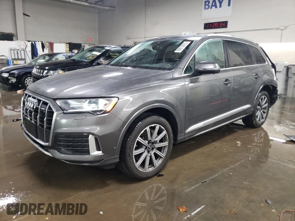 2022 Audi Q7 Premium Plus with VIN WA1LJBF74ND007229, listed as a Copart auction lot 88973875 with 18,304 mi miles and Salvage title. Bid and sale history available at DreamBid. Image 1.