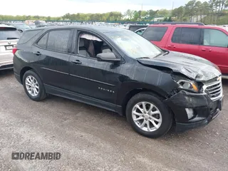 2019 Chevrolet Equinox LS with VIN 3GNAXHEV6KL202180, listed as a IAAI auction lot 42193296 with 42,567 mi miles and . Bid and sale history available at carsss.com. Image 1.