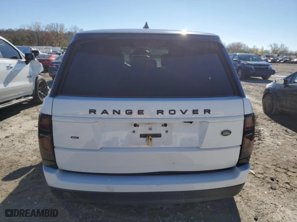 2020 Land Rover Range Rover with VIN SALGS5SE1LA579733, listed as a Copart auction lot 80755964 with 54,848 mi miles and Salvage Title. Bid and sale history available at carsss.com. Image 6.