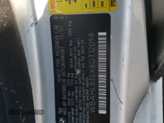 2008 BMW 7 Series 750i with VIN WBAHL835X8DT12098, listed as a Copart auction lot 82220094 with 137,493 mi miles and Salvage Title. Bid and sale history available at DreamBid. Image 14.
