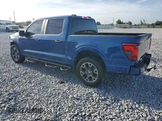 2024 Ford F-150 STX with VIN 1FTEW2KP2RKF00866, listed as a Copart auction lot 51946815 with 6,734 mi miles and Salvage Title. Bid and sale history available at carsss.com. Image 2.