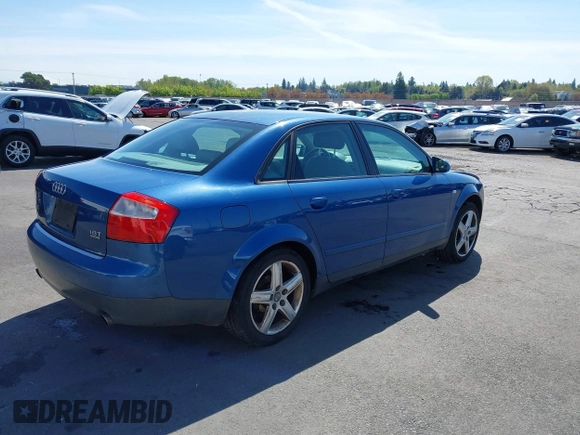 2003 Audi A4 1.8T z VIN WAULC68E73A396334, wystawiony jako IAAI lot #42042609 z przebiegiem 155 748 mil mil oraz . Historia ofert i sprzedaży dostępna na DreamBid. Obrazek 4.