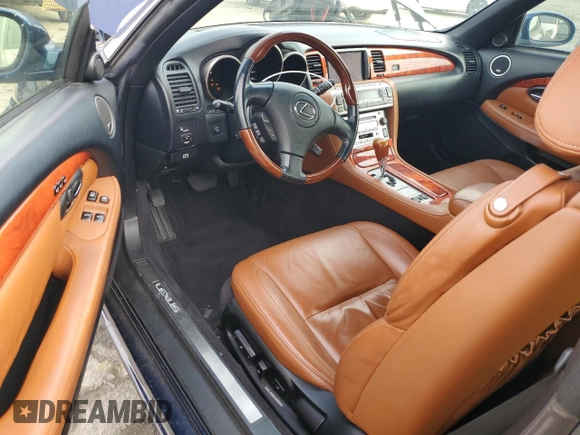 2006 Lexus SC with VIN JTHFN48Y569009647, listed as a Copart auction lot 43081855 with 71,351 mi miles and Salvage Title. Bid and sale history available at carsss.com. Image 8.