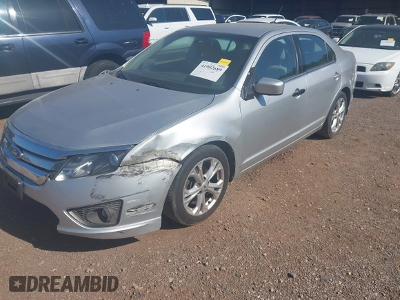 2012 Ford Fusion SE with VIN 3FAHP0HAXCR226407, listed as a IAAI auction lot 41982689 with 193,432 mi miles. Bid and sale history available at carsss.com. Image 2.