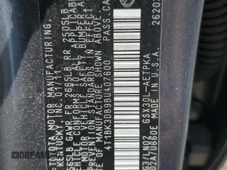 2011 Toyota Avalon with VIN 4T1BK3DB9BU407600, listed as a Copart auction lot 54629535 with 103,282 mi miles and Clean Title. Bid and sale history available at carsss.com. Image 12.