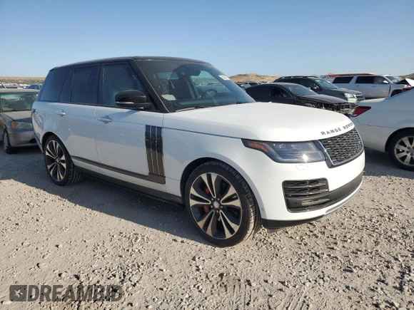 2020 Land Rover Range Rover SV Autobiography Dynamic with VIN SALGW2RE5LA575063, listed as a Copart auction lot 60424275 with 81,501 mi miles and Salvage title. Bid and sale history available at DreamBid. Image 4.