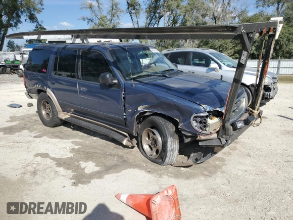 2000 Ford Explorer with VIN 1FMDU64P6YZA48430, listed as a Copart auction lot 44578445 with 305,291 mi miles and Salvage title. Bid and sale history available at DreamBid. Image 4.