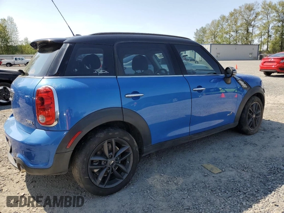 2012 MINI Countryman S with VIN WMWZC5C59CWL60367, listed as a Copart auction lot 53558325 with Not provided miles and Salvage title. Bid and sale history available at DreamBid. Image 3.