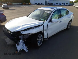 2014 Infiniti Q50 with VIN JN1BV7AR2EM691213, listed as a Copart auction lot 50857185 with 91,924 mi miles and Non Repairable. Bid and sale history available at carsss.com. Image 2.