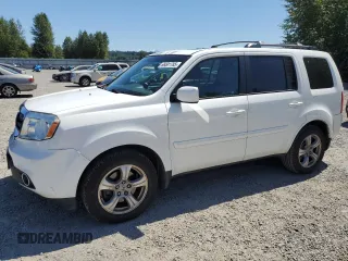 2013 Honda Pilot EX-L with VIN 5FNYF4H74DB057691, listed as a Copart auction lot 66501785 with 129,069 mi miles and Salvage title. Bid and sale history available at DreamBid. Image 1.
