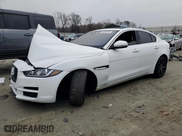 2019 Jaguar XE 25t Premium with VIN SAJAD4FX2KCP54489, listed as a Copart auction lot 85994934 with 79,018 mi miles and Salvage Title. Bid and sale history available at carsss.com. Image 1.