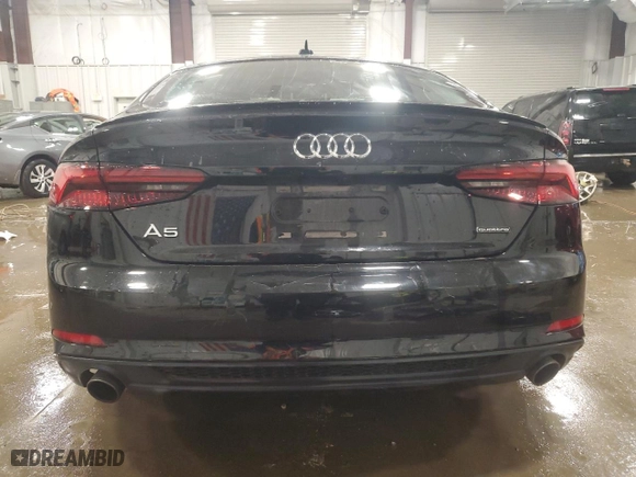 2019 Audi A5 Sportback Prestige with VIN WAUFNCF50KA007153, listed as a Copart auction lot 82996824 with NaN miles and Salvage Title. Bid and sale history available at carsss.com. Image 6.