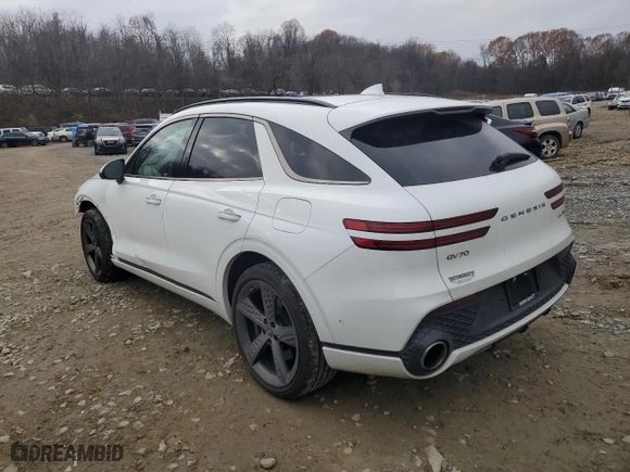 2024 Genesis GV70 3.5T Sport with VIN 5NMMCDTC8RH001495, listed as a Copart auction lot 80622004 with 42,202 mi miles and Salvage Title. Bid and sale history available at carsss.com. Image 2.