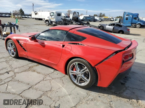 2017 Chevrolet Corvette 1LT with VIN 1G1YB2D74H5102117, listed as a Copart auction lot 41619615 with 28,631 mi miles and Salvage Title. Bid and sale history available at carsss.com. Image 2.