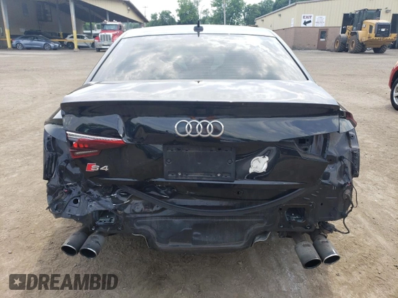 2018 Audi S4 Premium Plus with VIN WAUB4AF47JA001233, listed as a Copart auction lot 57432894 with 98,166 mi miles. Bid and sale history available at carsss.com. Image 6.