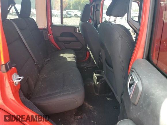 2021 Jeep Wrangler Unlimited Sahara z VIN 1C4HJXEGXMW631033, wystawiony jako Copart lot #75080754 z przebiegiem 52 857 mil mil oraz Szkoda całkowita • Salvage title. Historia ofert i sprzedaży dostępna na DreamBid. Obrazek 10.