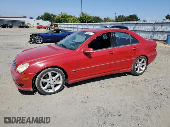 2007 Mercedes-Benz C 230 Sport with VIN WDBRF52H57F888532, listed as a Copart auction lot 63796925 with 213,457 mi miles and Salvage title. Bid and sale history available at DreamBid. Image 1.