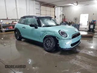 2025 MINI Hardtop Cooper S with VIN WMW23GD07S2W67817, listed as a Copart auction lot 53998735 with 337 mi miles and Salvage Title. Bid and sale history available at DreamBid. Image 4.