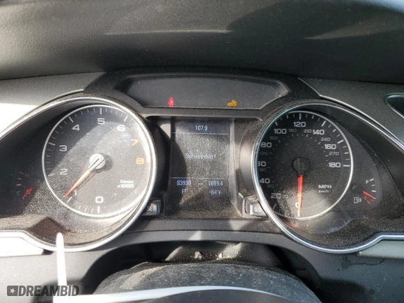 2010 Audi A5 Premium Plus with VIN WAULFAFHXAN019610, listed as a Copart auction lot 43423355 with 83,930 mi miles and Salvage Title. Bid and sale history available at carsss.com. Image 9.
