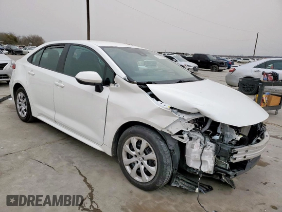 2022 Toyota Corolla LE with VIN 5YFEPMAE3NP380600, listed as a Copart auction lot 47675685 with 44,414 mi miles and Salvage Title. Bid and sale history available at DreamBid. Image 4.