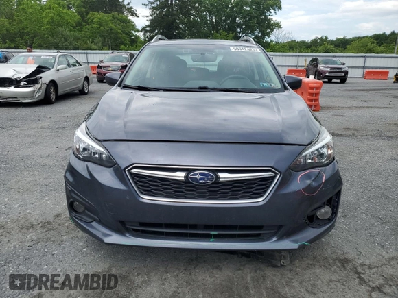 2017 Subaru Impreza Premium with VIN 4S3GTAD61H3711128, listed as a Copart auction lot 58942425 with 127,890 mi miles and Salvage title. Bid and sale history available at DreamBid. Image 5.